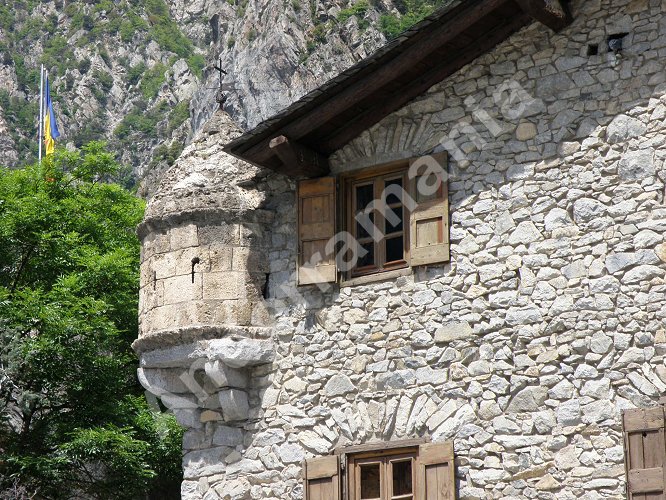 D&eacute;tail de la Maison des Vall&eacute;es d'Andorre.