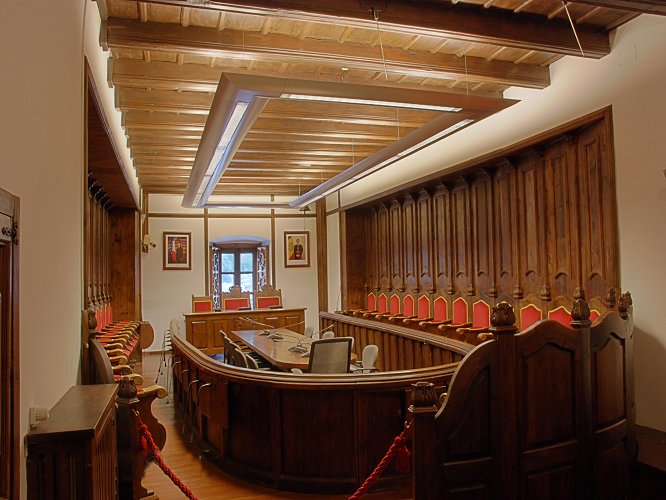 La salle historique du Conseil G&eacute;n&eacute;ral d'Andorre 