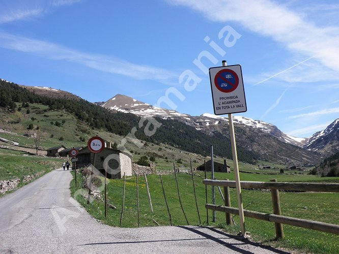 Route de la vall&eacute;e d'Incl&egrave;s (Canillo - Andorre)